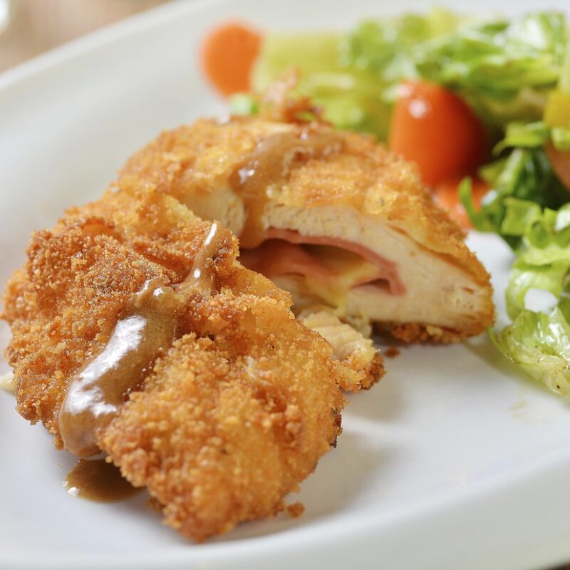 Kuřecí řízek  200g šunka sýr